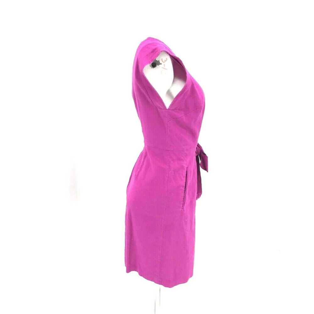 Ann Taylor Loft Cap Sleeve Tie Front Dress Size 8 - Picture 6 of 7